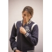 University Teddy Sweat - Navy & Off White