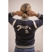University Teddy Sweat - Navy & Off White