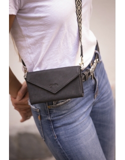 New Phone Pocket Perforée - Noir