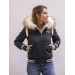 Lyon University Bombers Jacket - Navy & Off White