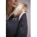 Lyon University Bombers Jacket - Navy & Off White