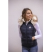 New Roge Sleeveless Jacket - Navy Glitter