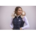 New Roge Sleeveless Jacket - Navy Glitter