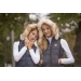 Black Glitter New Roge Sleeveless Jacket - Children