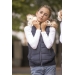Navy Glitter New Roge Sleeveless Jacket - Children