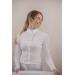 Long Sleeve Las Honey Show Polo Shirt - White