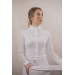 Long Sleeve Las Honey Show Polo Shirt - White