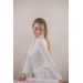 Long Sleeve Las Honey Show Polo Shirt - White
