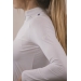 Polo de Concours Séville Mesh Manches Longues - Blanc