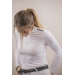 Polo de Concours Séville Mesh Manches Longues - Blanc