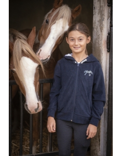 Navy Eden by Pénélope Capu Towel Sweatshirt - Children