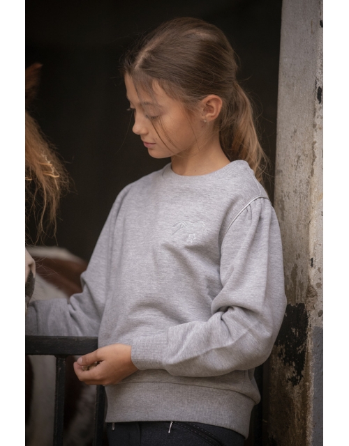 Heather Grey Eden by Pénélope Cassou Sweatshirt - Children