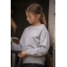 Heather Grey Eden by Pénélope Cassou Sweatshirt - Children