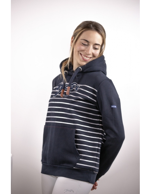 Sweat Océane SAINT JAMES x Pénélope Collections - Marine & Argent