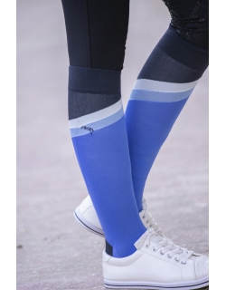 Fun Riding Socks - Blue & White