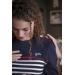 SAINT JAMES x Pénélope Collections Maëlle Pullover - Navy Ecru & Red