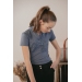 Blue Grey Iliana Polo Shirt - Children