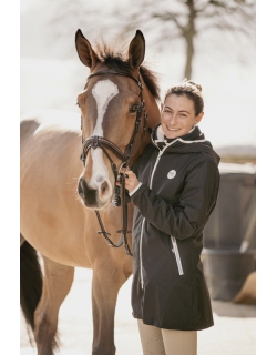 Fashion Rain Waterproof Jacket - Black