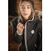 Fashion Rain Waterproof Jacket - Black