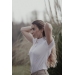 Polo de Concours Las Honey Manches Courtes - Blanc