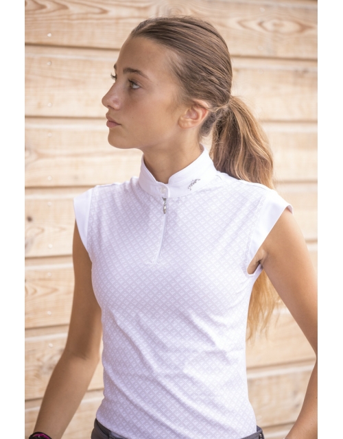Polo de Concours Séville Blanc - Enfant