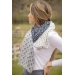 Alix Stole - Blue Grey & Ecru