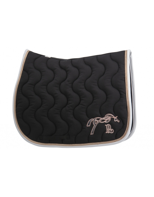 Tapis de selle Point Sellier Classique - Noir & Rose Gold