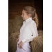 Polo de Concours Las Honey Manches Longues Blanc - Enfant