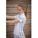 Polo de Concours Moon Mesh Blanc - Enfant