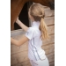 Polo de Concours Moon Mesh Blanc - Enfant