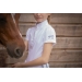 White Moon Mesh Show Polo - Children