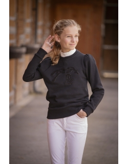 Black Clotilde Sweatshirt - Children