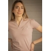 Josie Polo Shirt - Rosy Beige