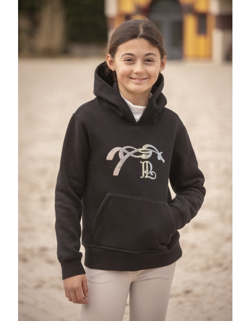 Eden by Pénélope Funny Sweatshirt Black - Children