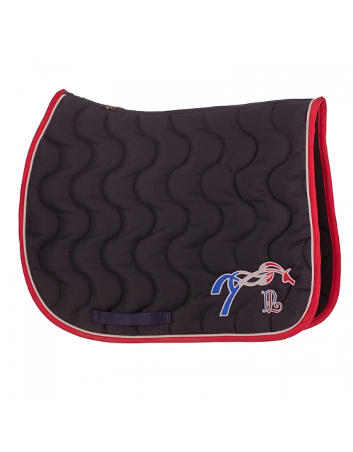 Tapis de selle Point Sellier Classique - Marine & Rouge