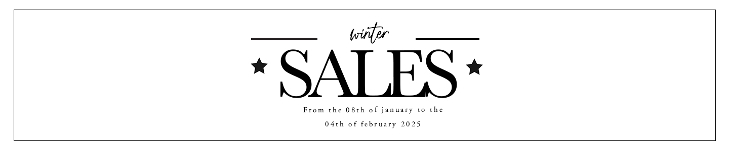 Winter sales on Pénélope Store from january 8th to february 4th